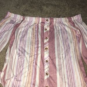 Off the shoulder shirt